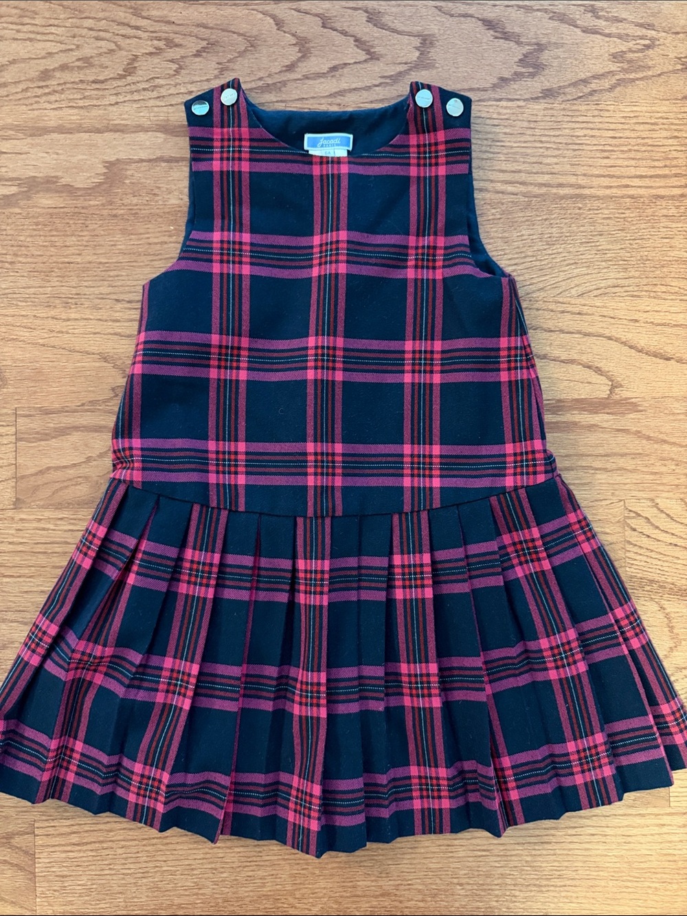 Jacadi girls pleated dress - 6 yrs